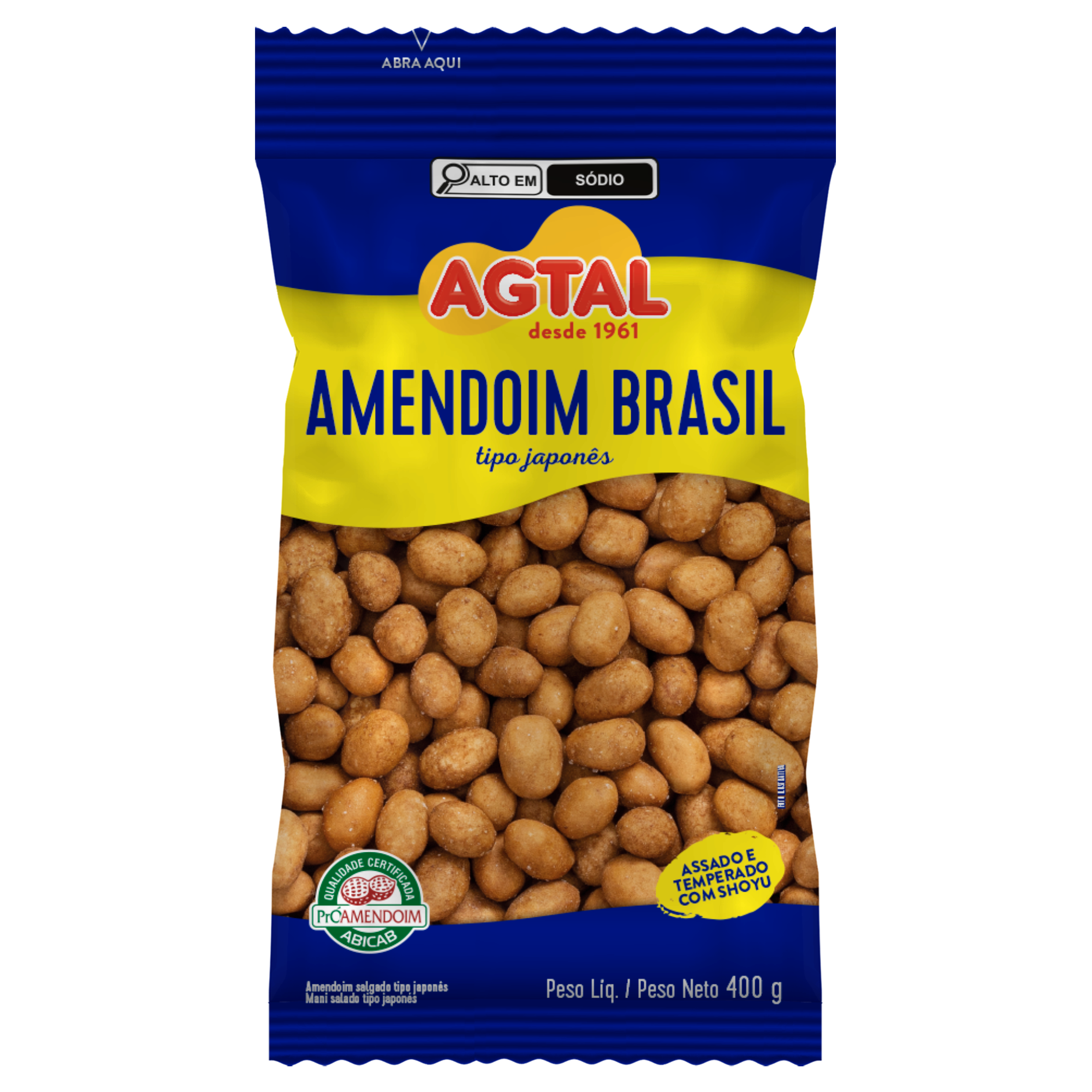 Amendoim Brasil Agtal 400g