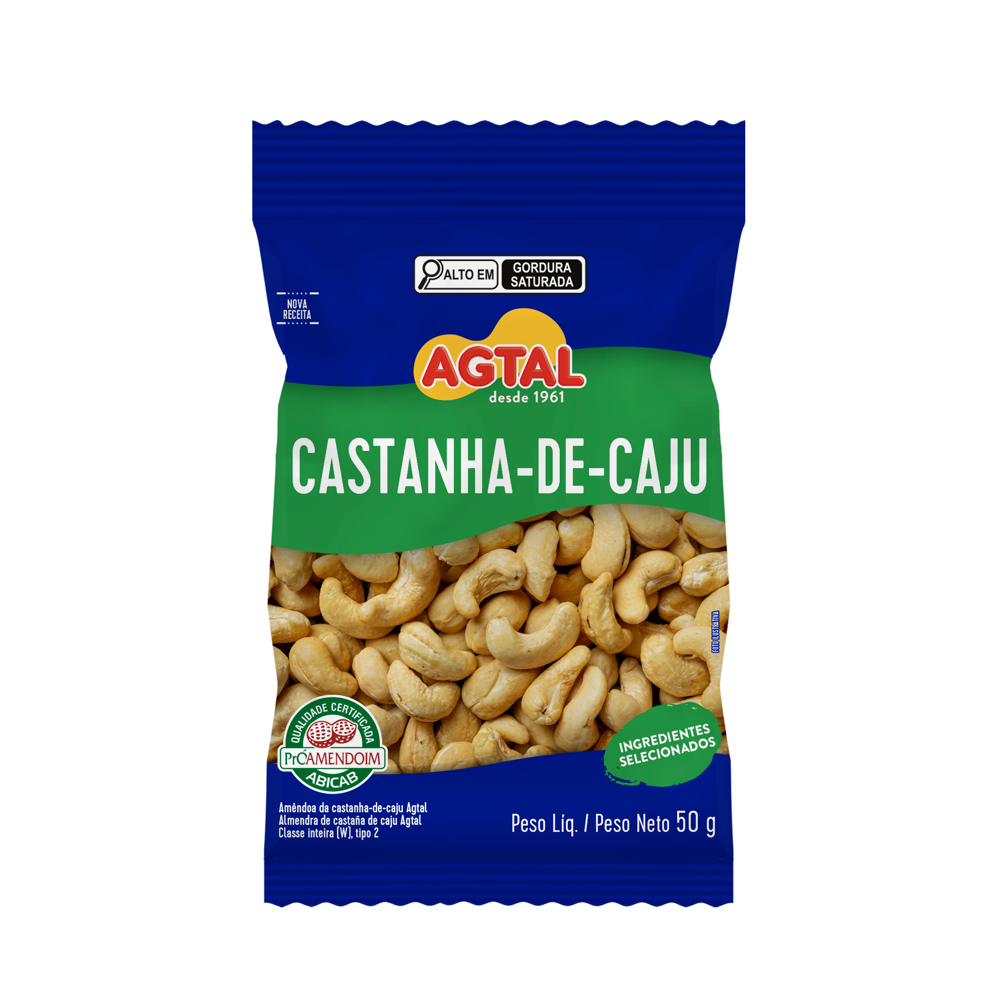 Castanha de Caju Torrada Agtal 50g