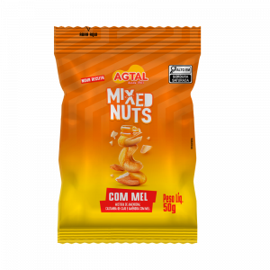 Nova embalagem Agtal Mixed Nuts com Mel