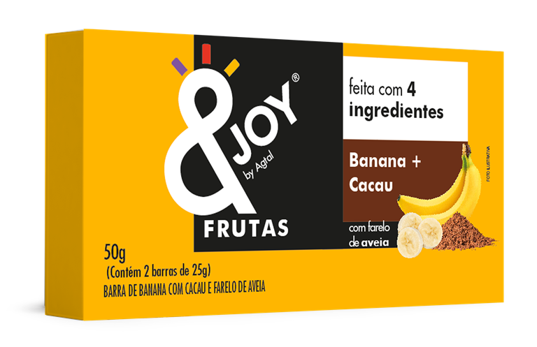 Cartucho Barra Frutas Enjoy Banana Cacau frente