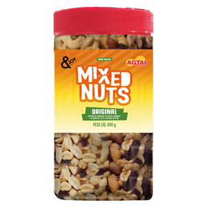 Nova embalagem Pote Mixed Nuts 600g