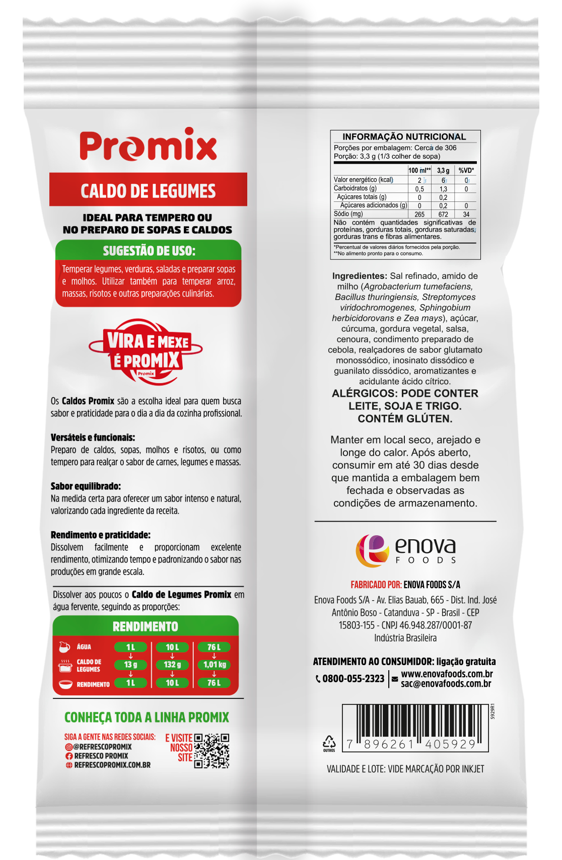 Caldo de Legumes - Verso