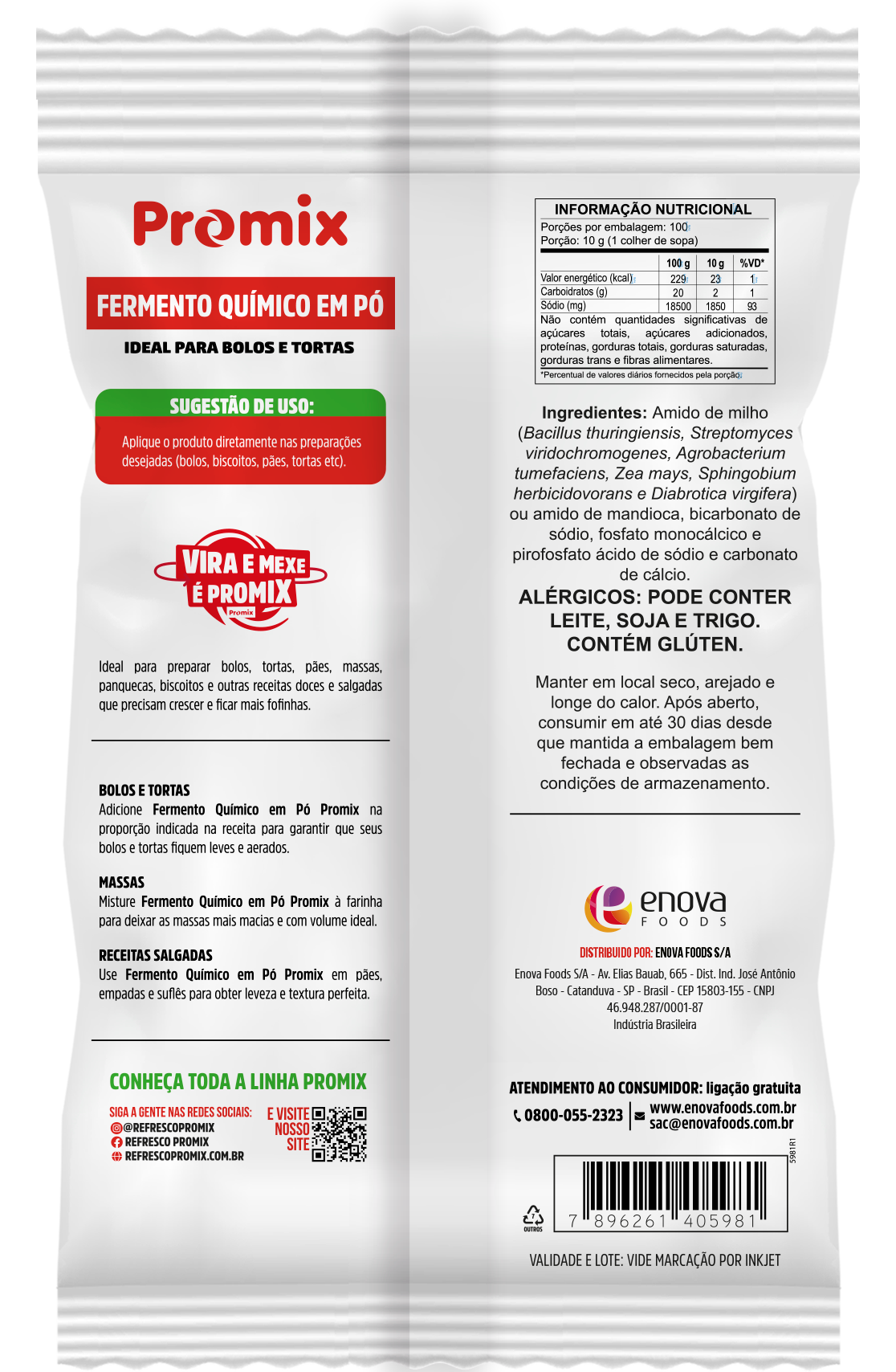 Fermento químico - Verso