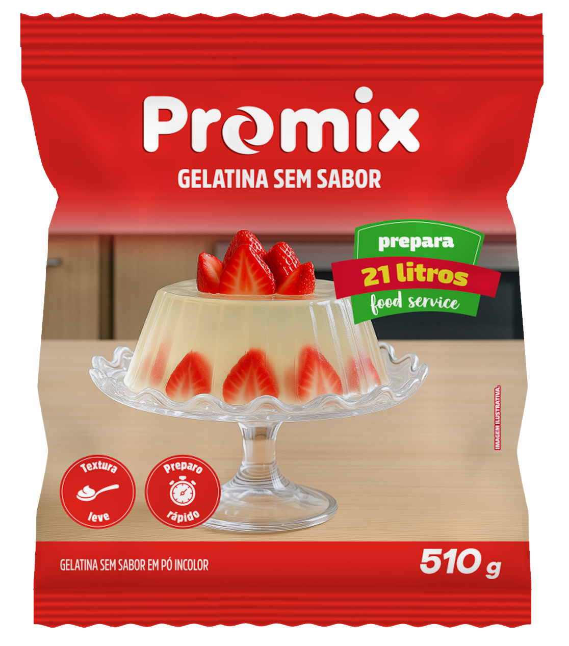 Gelatina sem sabor - Frente