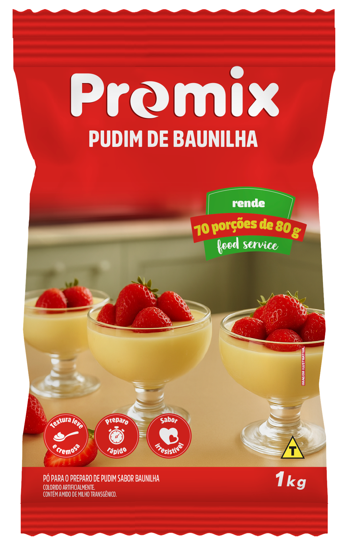 Pudim de baunilha - Frente