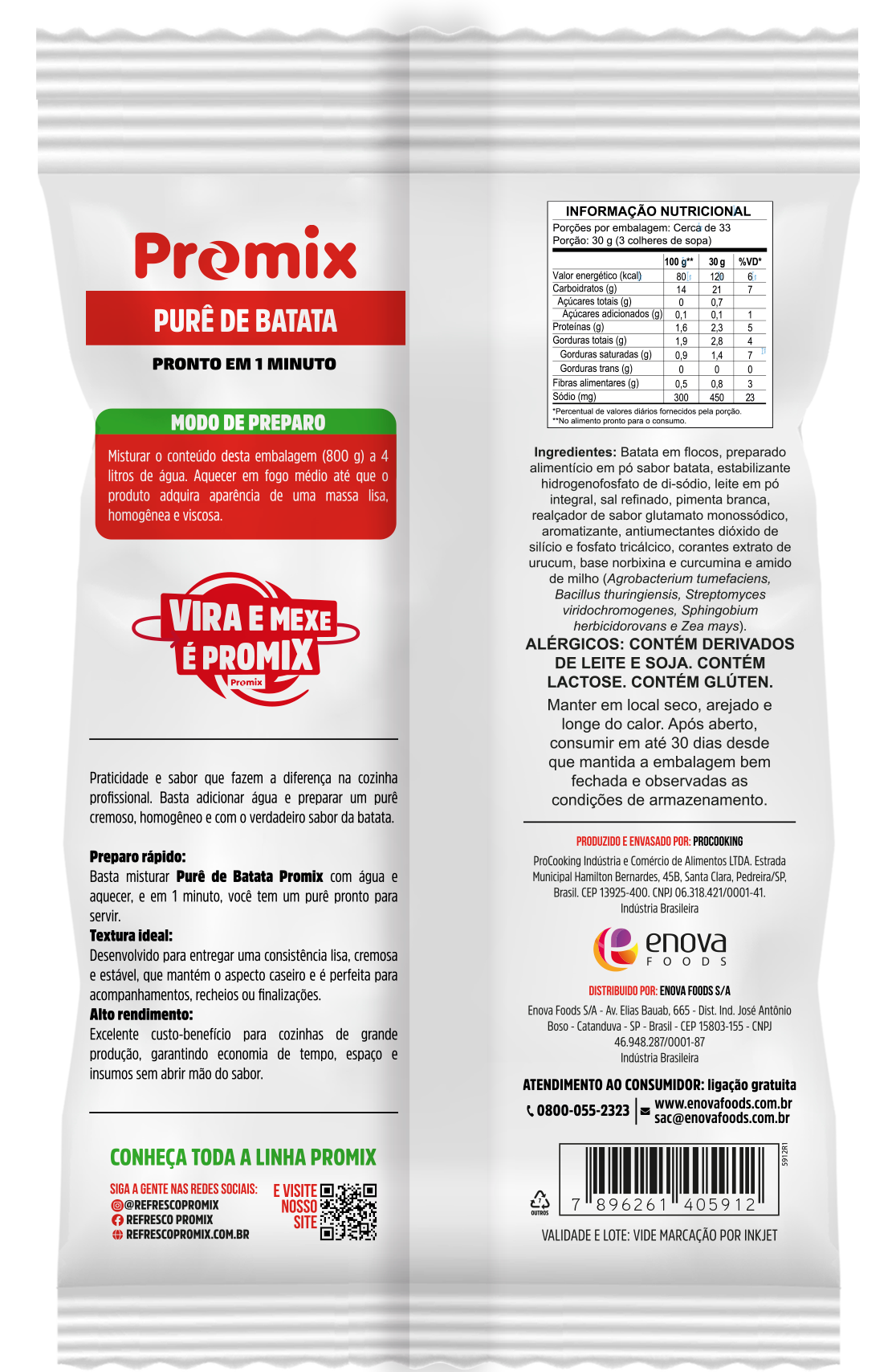 Purê de batata - verso