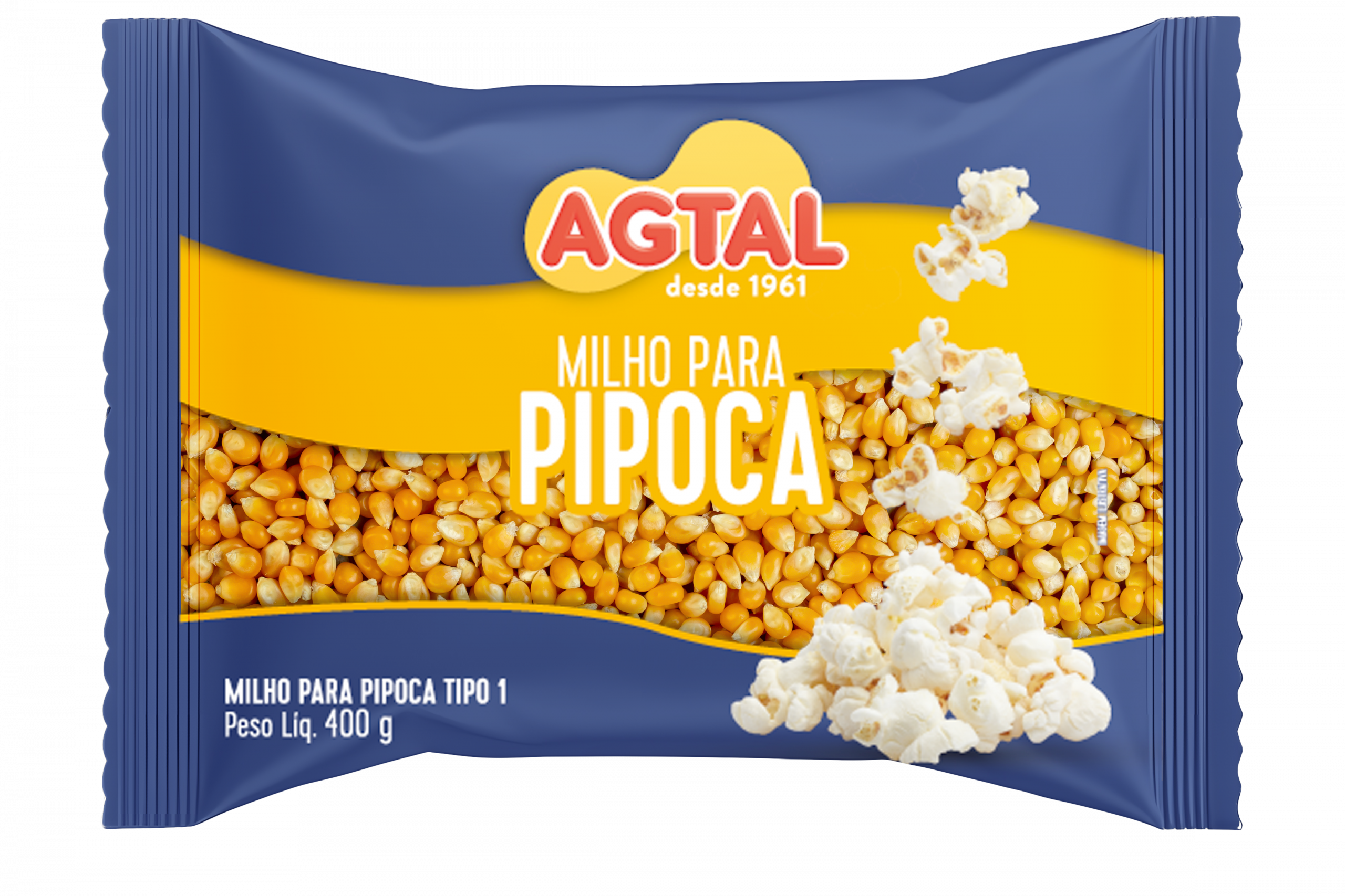 Mockup Milho de pipoca tradicional