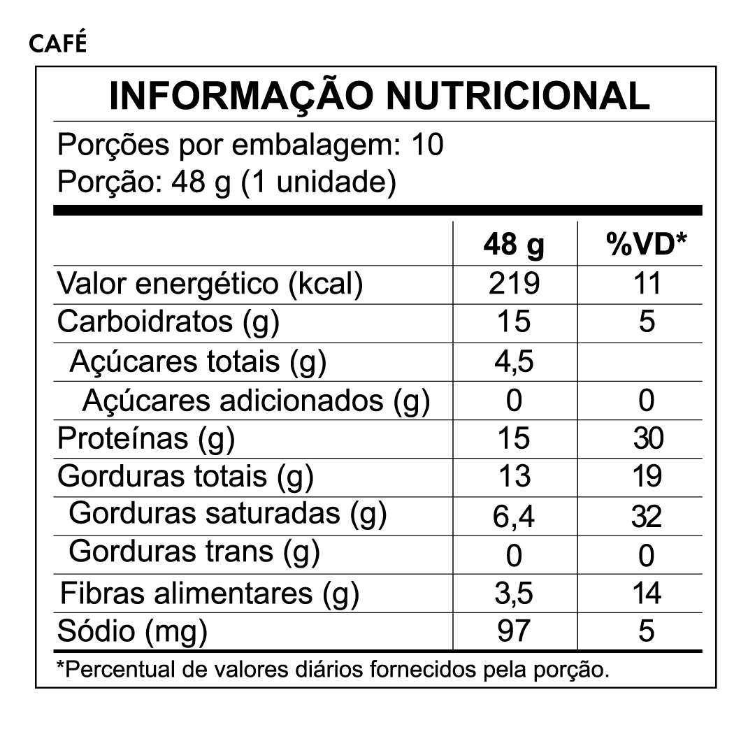 Tabela Nutricional